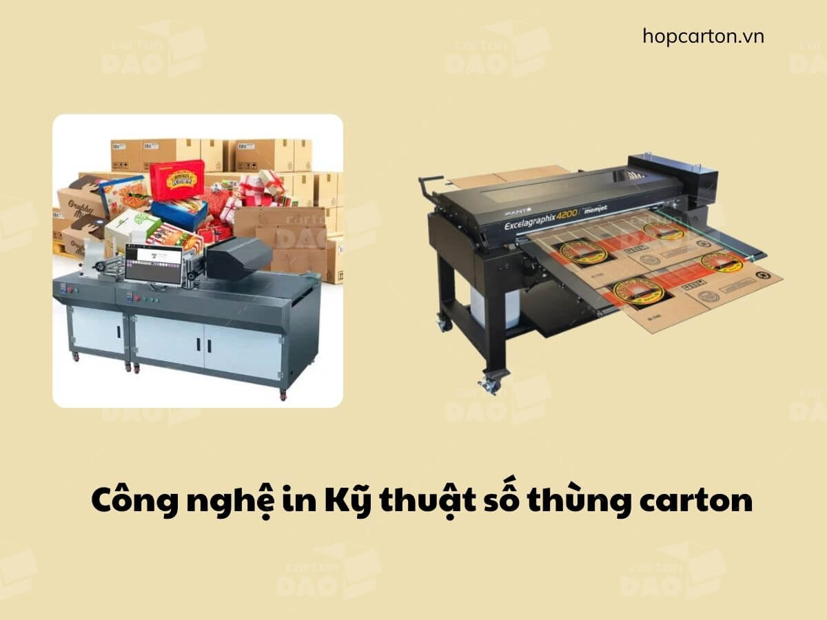 Công nghệ in kỹ thuật số thùng Carton