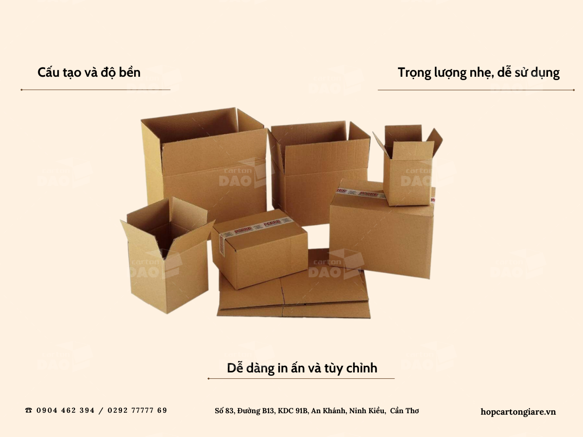 Đặc điểm của Thùng Carton