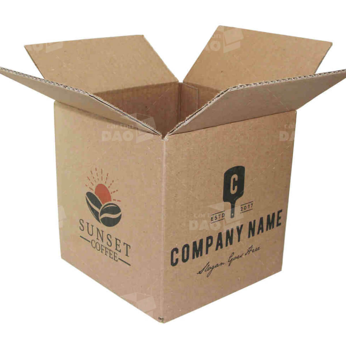 Thùng carton in logo