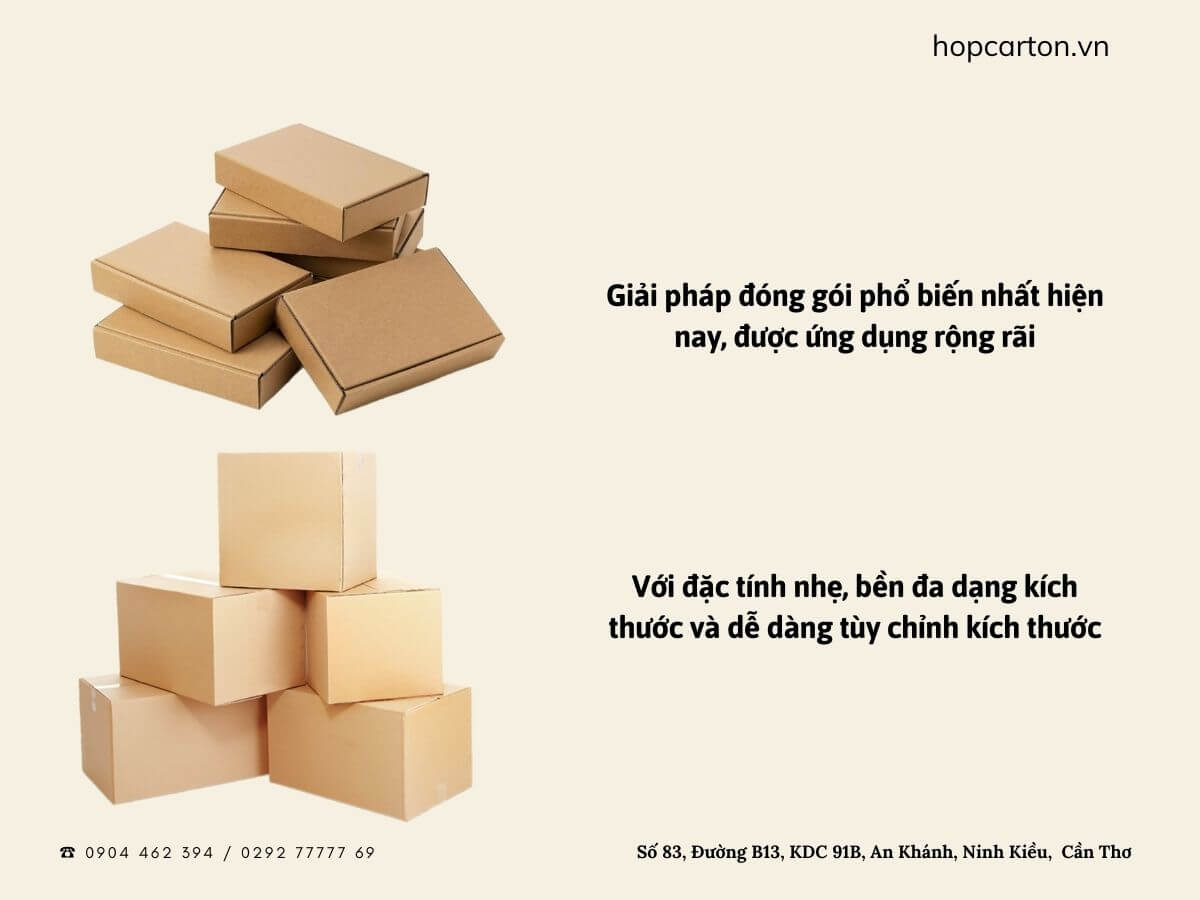 Vai trò của hộp carton trong đóng gói