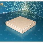 Hộp carton nắp gài 23x23x4 cm đựng pizza 1