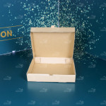Hộp carton nắp gài 23x23x4 cm đựng pizza 3