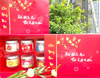 In Hộp Giấy Đựng Mứt Tết Giá Rẻ 